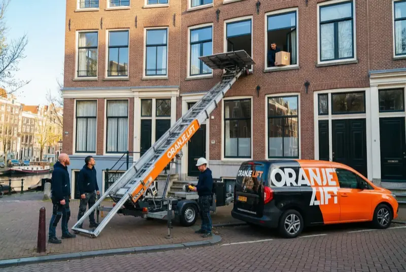 Professionele verhuislift bij appartement Den Helder